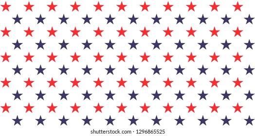 USA holiday 4th of July, American President Day, memorial day abstract vector seamless pattern .