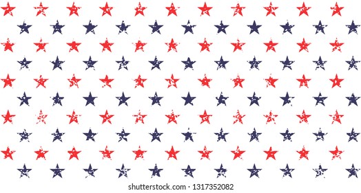 USA holiday 4th of July, American President Day, memorial day abstract vector seamless pattern .