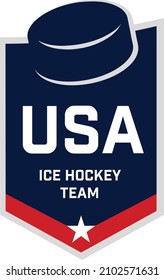 USA Ice Hockey Team Vector Logo