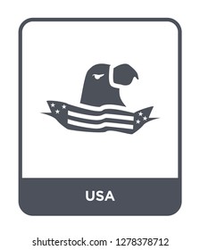 usa icon vector on white background, usa trendy filled icons from United states of america collection, usa vector illustration