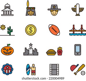 USA icons