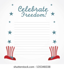 USA Icons collections and concepts. Vector Illustrations