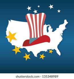 USA Icons collections and concepts. Vector Illustrations