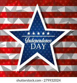 USA independece day card design, vector illustration.