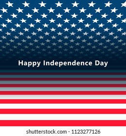 USA Independence Day 4 July. Vector illustration.