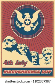 USA Independence Day 4th of July Poster