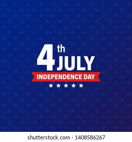 USA Independence Day 4th of July holiday. United states of America flag. Happy independence day banner. Memorial day. American background. Vector illustration.