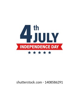 USA Independence Day 4th of July holiday. United states of America flag. Happy independence day banner. Memorial day. American background. Vector illustration.