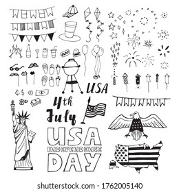 USA Independence day. 4th July