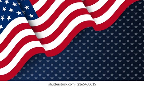 USA Independence Day 4th of July. USA flag