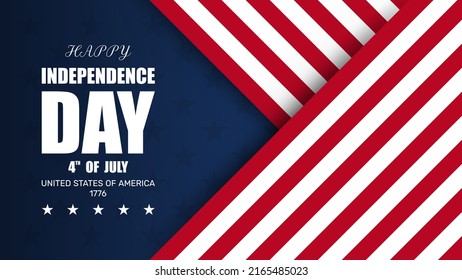 USA Independence Day 4th of July. USA flag