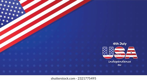 USA Independence Day 4th july banner design