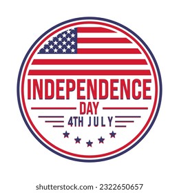 Vector de plantilla del Día de la Independencia de Estados Unidos 4 de julio. Vector de plantilla del día de la independencia estadounidense.