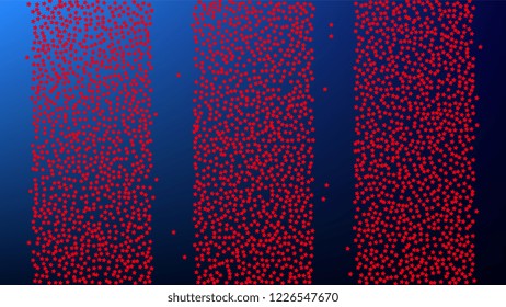  USA Independence Day.  . Abstract Background with Many Random Falling Stars Confetti on Blue Background. 