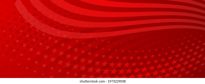 USA independence day abstract background with elements of american flag in red colors