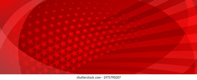 USA independence day abstract background with elements of american flag in red colors