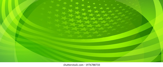 USA independence day abstract background with elements of american flag in green colors