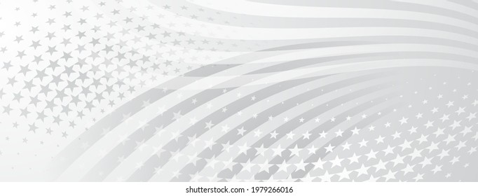 USA independence day abstract background with elements of american flag in gray colors