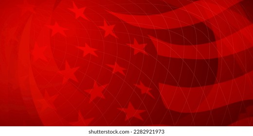 USA independence day abstract background with elements of the american flag in red colors - Shutterstock ID 2282921973