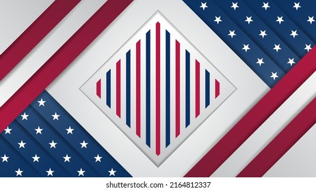 usa independence day background design template
