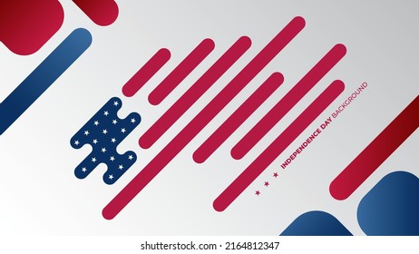 usa independence day background design template