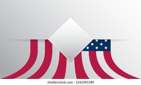 usa independence day background design template