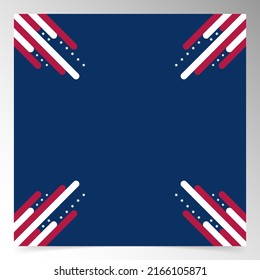 plantilla de diseño de fondo del día de independencia de usa