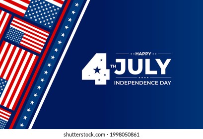 Antecedentes del Día de la Independencia de Estados Unidos con elementos de la bandera estadounidense. 4 de julio. Antecedentes de la celebración del Día de la Independencia de Estados Unidos.