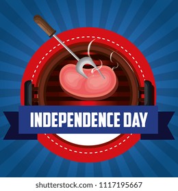 USA independence day barbeque party