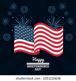 USA independence day card