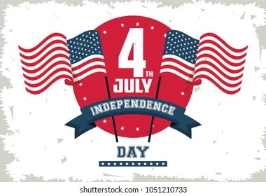 USA independence day card