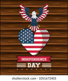 USA independence day card