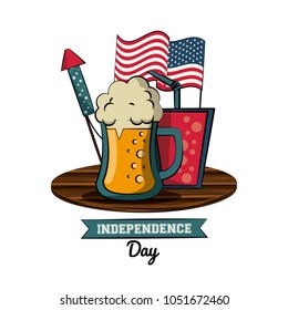 USA independence day card