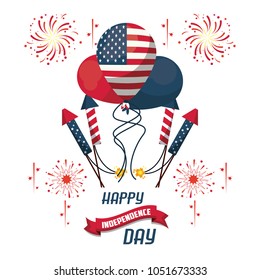 USA independence day card