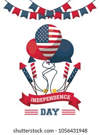 USA independence day card