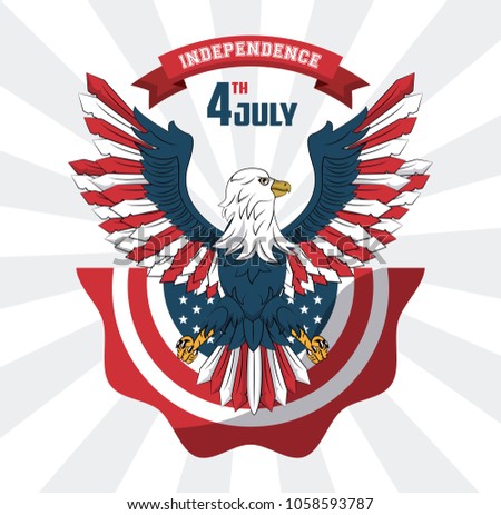 USA independence day card