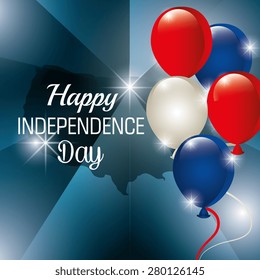 USA independence day card design, vector illustration.