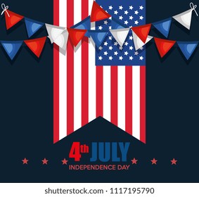 USA independence day celebration poster