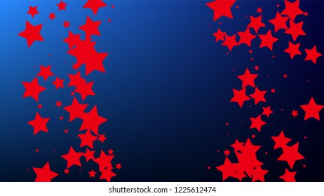 USA Independence Day. Colors of American Flag. . Invitation Background. Banner, Christmas and New Year card, Postcard, Packaging, Textile Print.