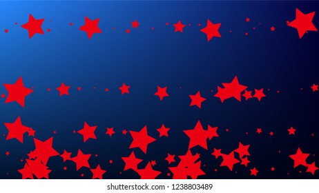 USA Independence Day. Colors of American Flag. . Invitation Background. Banner, Christmas and New Year card, Postcard, Packaging, Textile Print.