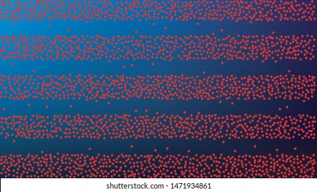 USA Independence Day. Colors of American Flag. . Invitation Background. Banner, Christmas and New Year card, Postcard, Packaging, Textile Print.