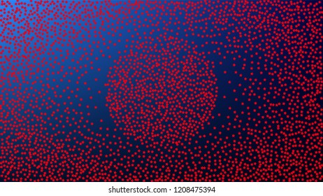 USA Independence Day. Colours of American Flag. Red, Blue and White Stars on Blue Gradient Background. Invitation Background. Banner, Christmas and New Year card, Postcard, Packaging, Textile Print.