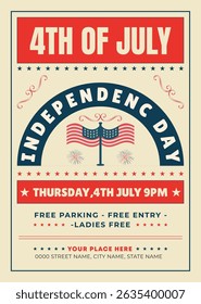 USA Independence Day Cookout Flyer