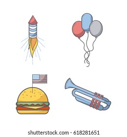 Usa independence day design