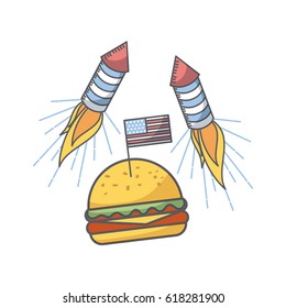 Usa independence day design