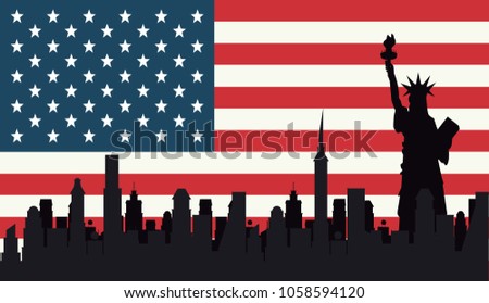USA independence day design