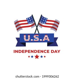 U.S.A independence day design Card, t-shirt Etc.