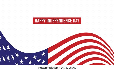 USA independence day design with copy space area
