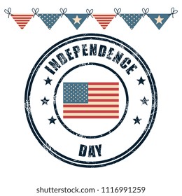 USA independence day emblem celebration