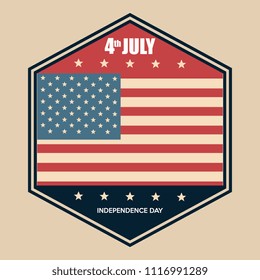 USA independence day emblem celebration